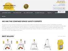 Tablet Screenshot of majorsafety.com